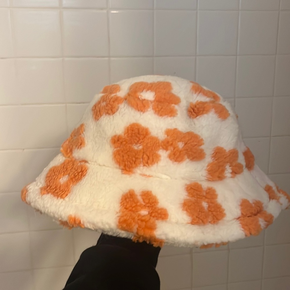 Orange Flower Bucket Hat